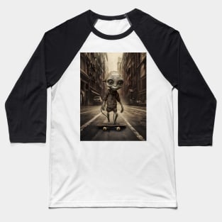 Alien Invasion on Wheels Baseball T-Shirt